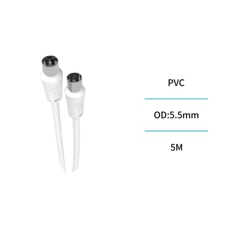 UNICO - CB9691 Cable de TV de 5 m