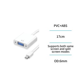UNICO --AD1761 Cable adaptador mini DP macho a VGA hembra