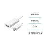 UNICO --AD1763 Cable adaptador mini DP macho a HDMI hembra