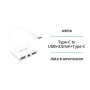 UNICO --AD1419 Adaptador tres en uno de tipo C a USB, 3,5 mm y tipo C