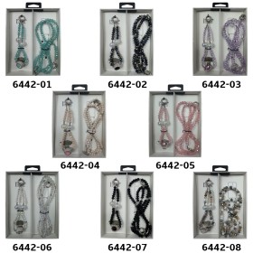 Set Cuerdas Cristal de Móvil Strap Largo y Corto | Wephone Mayorista