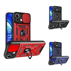 Funda Armadura con Tapa Deslizante Xiaomi Mi 11 Lite Cámara y Anillo | Wephone Mayorista