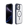 Funda para iPhone 16 Pro Max Transparente con Marco Metálico y MagSafe