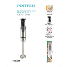 Batidora de Mano – 800W, 2 Velocidades, Cuchillas de Acero Inoxidab...