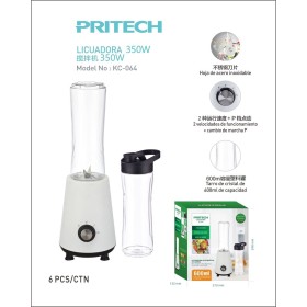 Licuadora – 350W con Botella Portátil de 600ml y Cuchillas Inoxidab...