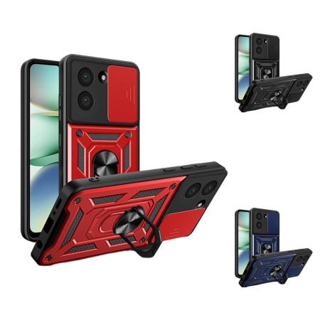 Funda Armadura con Tapa Deslizante Redmi A5 4G Cámara y Anillo | Wephone Mayorista