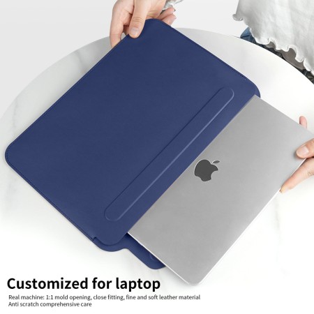 Funda de piel portátil para MacBook 15-16" uso doble como alfombrilla