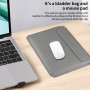 Funda de piel portátil para MacBook 15-16" uso doble como alfombrilla