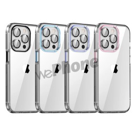 Clear Case with Colored Camera Cover iPhone 16 | Wephone Wholesale