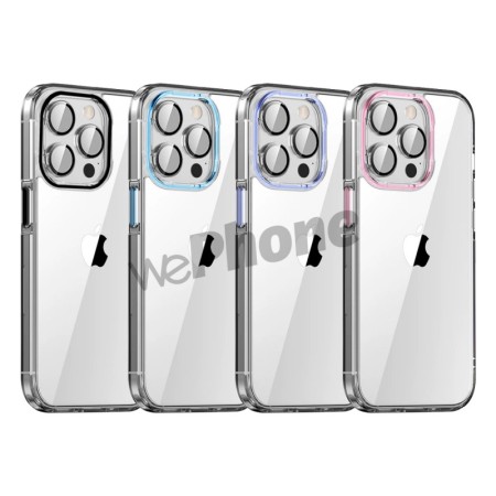 Clear Case with Colored Camera Cover iPhone 16 | Wephone Wholesale