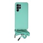 Compra al por Mayor la Funda de silicona suave con cordón para Samsung S25 Ultra en color Turquesa