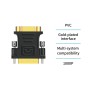 Adaptador DVI Macho a VGA Hembra – Conexión Estable y Compatible