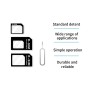 UNICO – SC1514 Adaptador 4 en 1 de Tarjeta SIM Nano/Micro/Standard