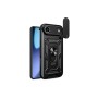 Funda Armadura con Tapa Deslizante iPhone 17 Air Cámara y Anillo | Wephone Mayorista