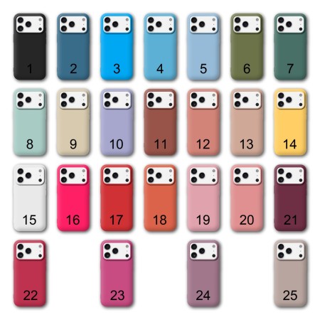 Funda iPhone 17 Pro Max Ultrasuave de Silicona Líquida | Wephone Mayorista