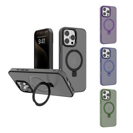 Funda Mate Yado Ahumado MagSafe con Soporte iPhone 14 Pro | Wephone Mayorista