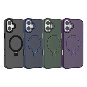 Funda Mate Yado Ahumado MagSafe con Soporte iPhone 16 Plus | Wephone Mayorista