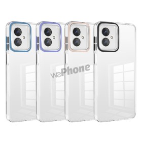 Funda Transparente Cubre Camara de Colores Moto G54 | Wephone Mayorista