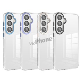 Clear Case with Color Camera Cover Samsung A06 | Wephone Wholesale
