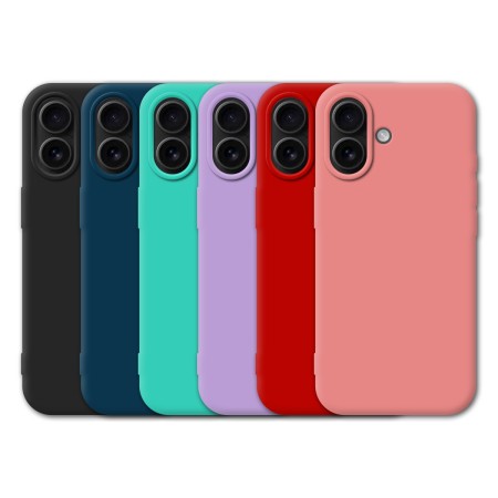 Funda Tipo Original iPhone 17 de goma suave | Wephone Mayorista
