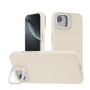 Funda Efecto Cristal Brillante iPhone 16E con Soporte | Wephone Mayorista