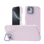 Funda Efecto Cristal Brillante iPhone 16E con Soporte | Wephone Mayorista