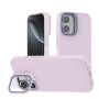 Funda Efecto Cristal Brillante iPhone 16  con Soporte | Wephone Mayorista