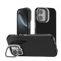 Funda Efecto Cristal Brillante iPhone 16  con Soporte | Wephone Mayorista