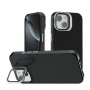 Funda Efecto Cristal Brillante iPhone 16 Pro  con Soporte | Wephone Mayorista