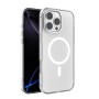 Funda Transparente Magnética iPhone 16 Pro (Borde Metálico) | Wephone Mayorista