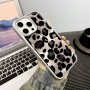 Compra al por Mayor la Funda para iPhone 15 con Estampado de Leopardo Brillante con Borde Metálico color Gris