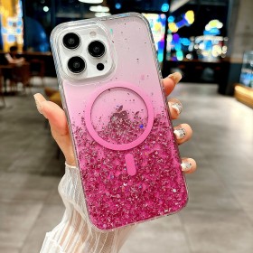 Funda Glitter Degradado iPhone con MagSafe | Wephone Mayorista