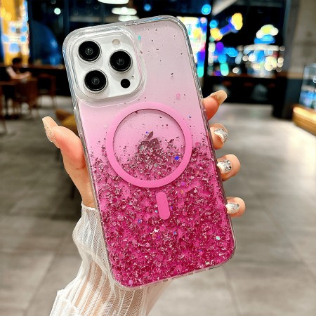 Funda Glitter Degradado iPhone con MagSafe | Wephone Mayorista