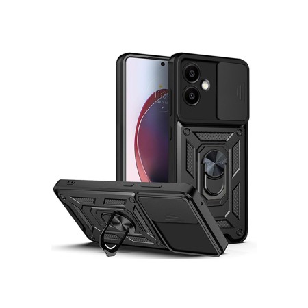 Funda Armadura con Tapa Deslizante Samsung A07 Cámara y Anillo | Wephone Mayorista