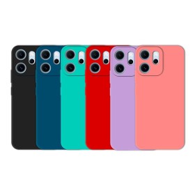 Funda Tipo Original Oppo Reno 14F de goma suave | Wephone Mayorista