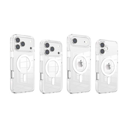 Funda transparente rígida con MagSafe Antigolpes | Wephone Mayorista