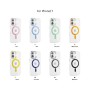 Funda Rígida Transparente Borde Color MagSafe iPhone 17 | Wephone Mayorista