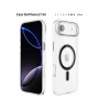 Funda Rígida Transparente Borde Color MagSafe iPhone 17 Air | Wephone Mayorista