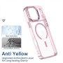 Funda Transparente MagSafe iPhone Botones y Marco Cámara de Aluminio | Wephone Mayorista