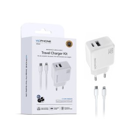 Cargador rápido Wephone WA09 20W Doble Puerto con Cable C-Lightning | Distribuidor Mayorista