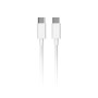 Cable de datos USB-C a USB-C 3A 1 m | PD60W | PVC OD3.8 blanco | Mayorista de accesorios móviles en España