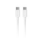 Cable de datos USB-C a USB-C 100W 5A 1,5 m | TPE OD3.8 blanco | Mayorista de accesorios móviles en España