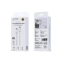 Cable de datos USB-C a USB-C 3A 1 m | PD60W trenzado OD3.2 blanco | Mayorista en España