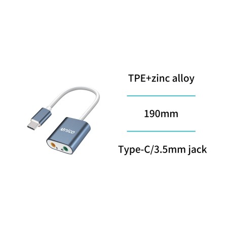 Adaptador USB-C a Audio + Mic 7.1CH | Wephone Mayorista