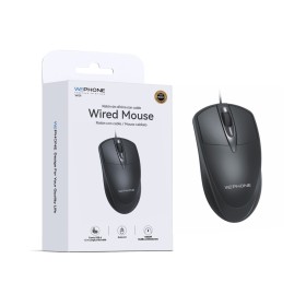 Ratón con cable ergonómico 3D 1000 DPI USB-A | Diseño profesional y duradero | Mayorista de accesorios móviles en España