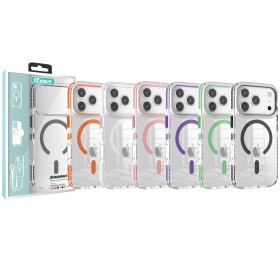 Funda Transparente MagSafe Bordes Reforzados para iPhone Series | Wephone Mayorista