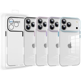 Funda Transparente Cubre Camara de Colores iPhone 17 Pro Max | Wephone Mayorista