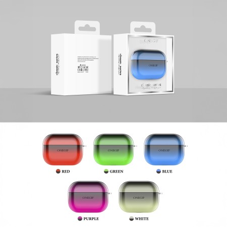 Funda ONEGIF luminosa degradada AirPods Pro | Estuche rígido + anilla | Wephone Mayorista