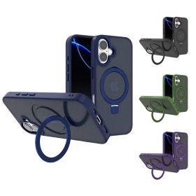Funda Mate Yado Ahumado MagSafe con Soporte iPhone 17 | Wephone Mayorista