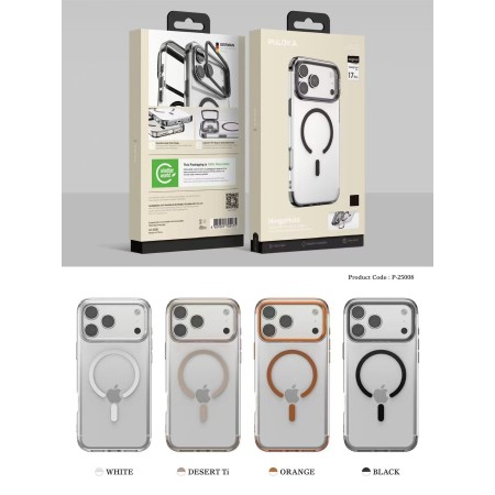 Funda PULOKA Magnética con Soporte Cámara para iPhone 17 Pro Max | Wephone Mayorista